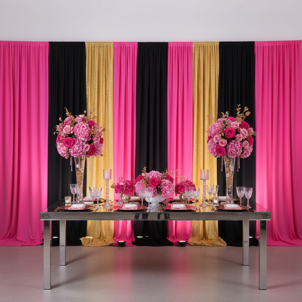 Spandex 4-way Stretch Drape Curtain 10ft H x 118