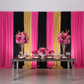 Spandex 4-way Stretch Drape Curtain 10ft H x 118" W - Black