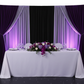 Spandex 4-way Stretch Drape Curtain 10ft H x 118" W - Black