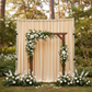 Spandex 4-way Stretch Drape Curtain 10ft H x 118" W - Champagne for outdoor garden backdrop