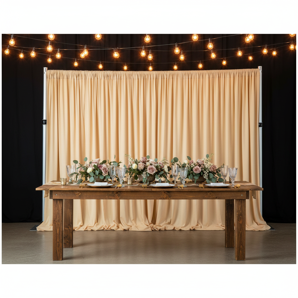 Spandex 4-way Stretch Drape Curtain 10ft H x 118