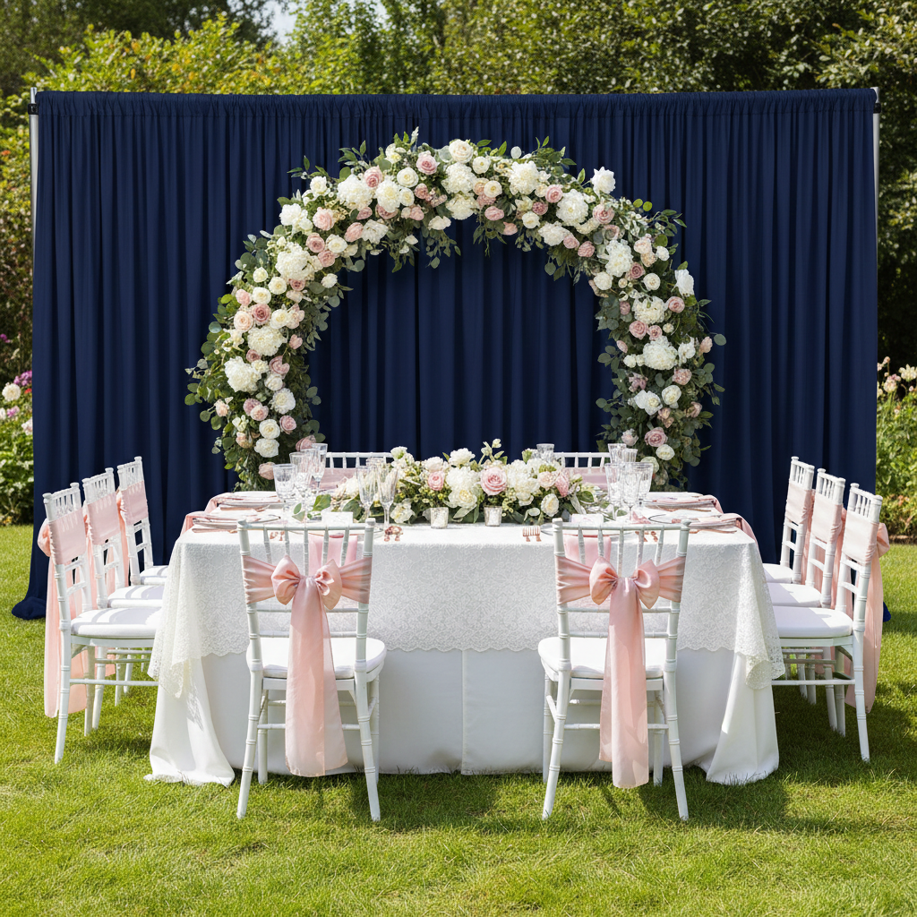 Spandex 4-way Stretch Drape Curtain 10ft H x 118