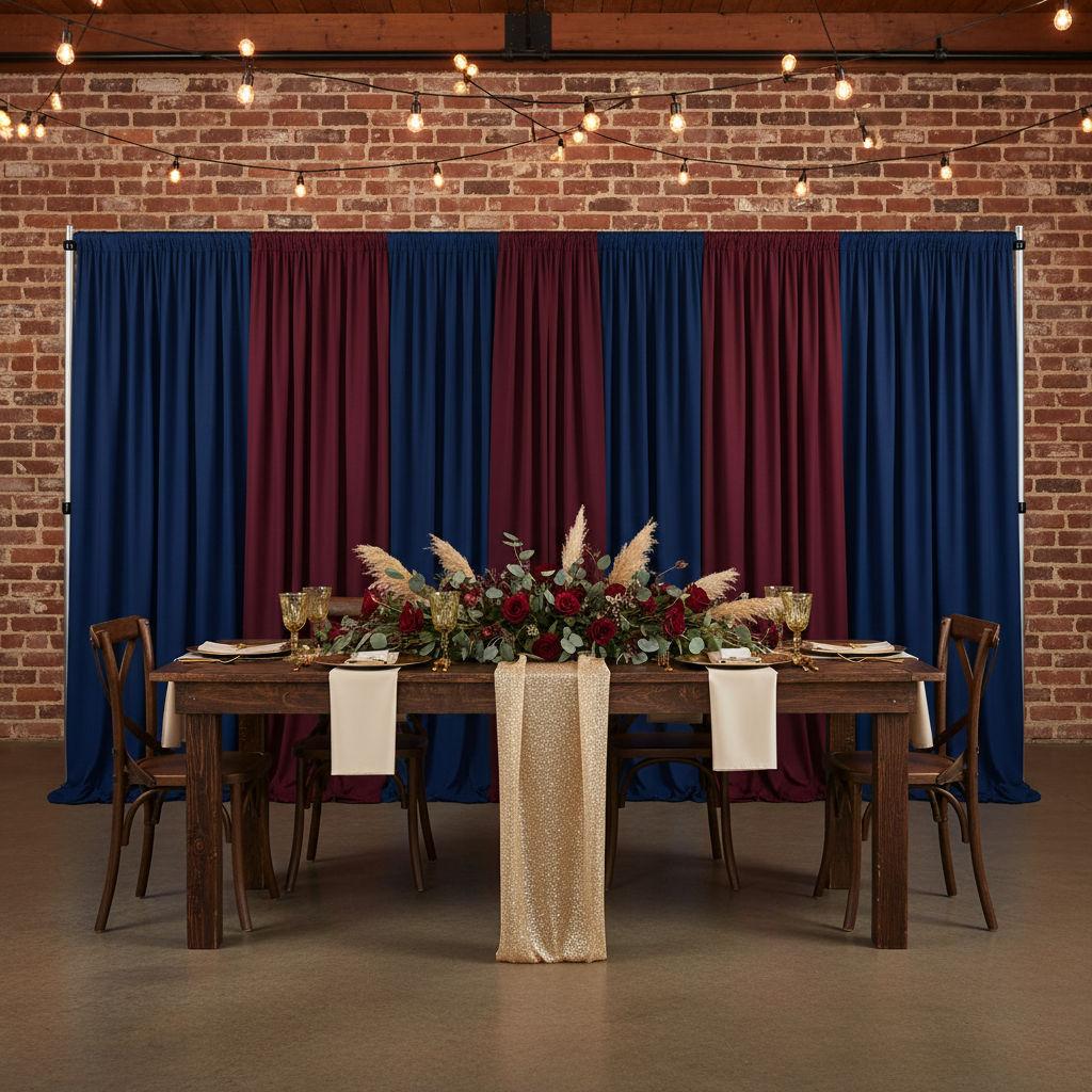 Spandex 4-way Stretch Drape Curtain 10ft H x 118