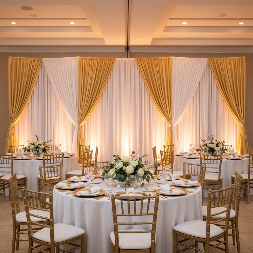 Spandex 4-way Stretch Drape Curtain 10ft H x 118