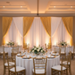 Spandex 4-way Stretch Drape Curtain 10ft H x 118" W - White