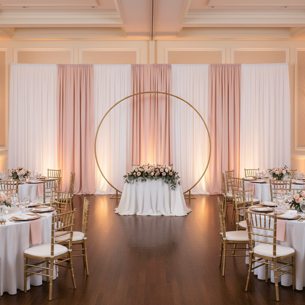 Spandex 4-way Stretch Drape Curtain 10ft H x 118