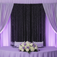 Spandex 4-way Stretch Drape Curtain 12ft H x 118" W - Black
