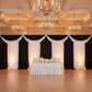 Spandex 4-way Stretch Drape Curtain 12ft H x 118" W - Black