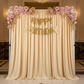 Spandex 4-way Stretch Drape Curtain 12ft H x 118" W - Champagne
