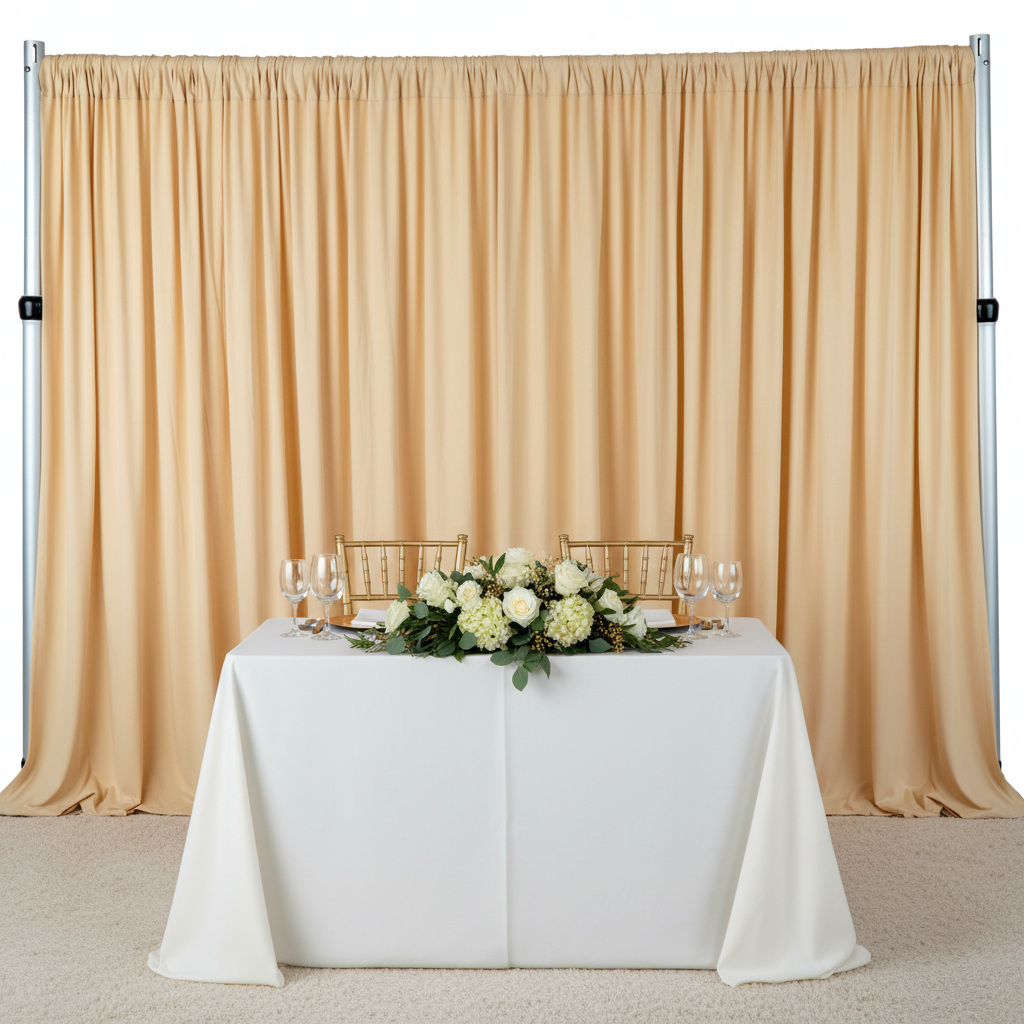 Spandex 4-way Stretch Drape Curtain 12ft H x 118