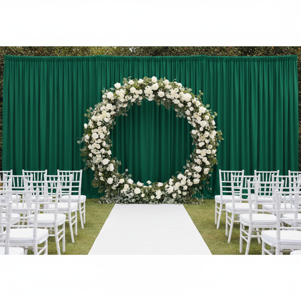 Spandex 4-way Stretch Drape Curtain 12ft H x 118