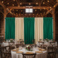 Spandex 4-way Stretch Drape Curtain 12ft H x 118" W - Emerald Green