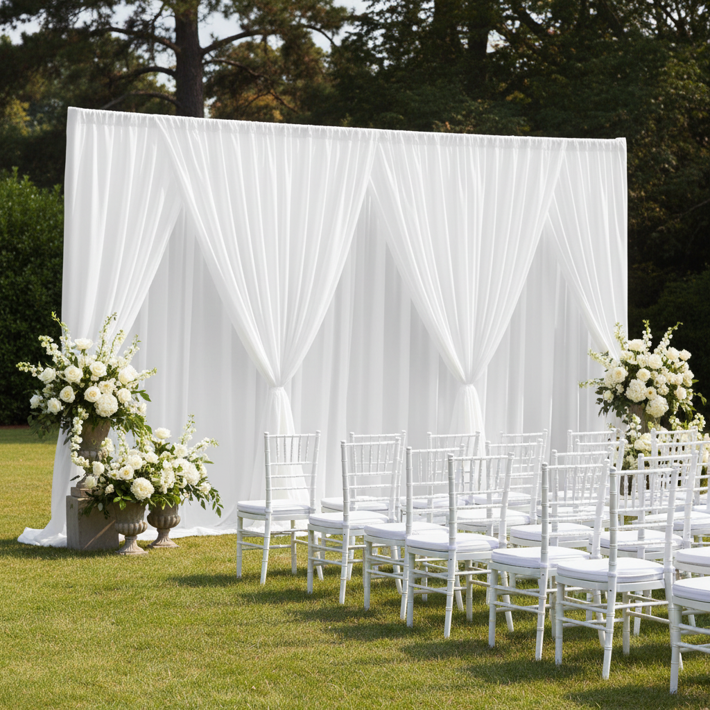 Spandex 4-way Stretch Drape Curtain 12ft H x 118