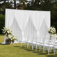 Spandex 4-way Stretch Drape Curtain 12ft H x 118" W - White