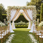Spandex 4-way Stretch Drape Curtain 12ft H x 118" W - White