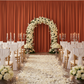Spandex 4-way Stretch Drape Curtain 12ft H x 60" W - Rust