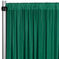 Spandex 4-way Stretch Drape Curtain 12ft H x 118" W - Emerald Green