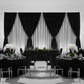 Spandex 4-way Stretch Drape Curtain 14ft H x 118" W - Black