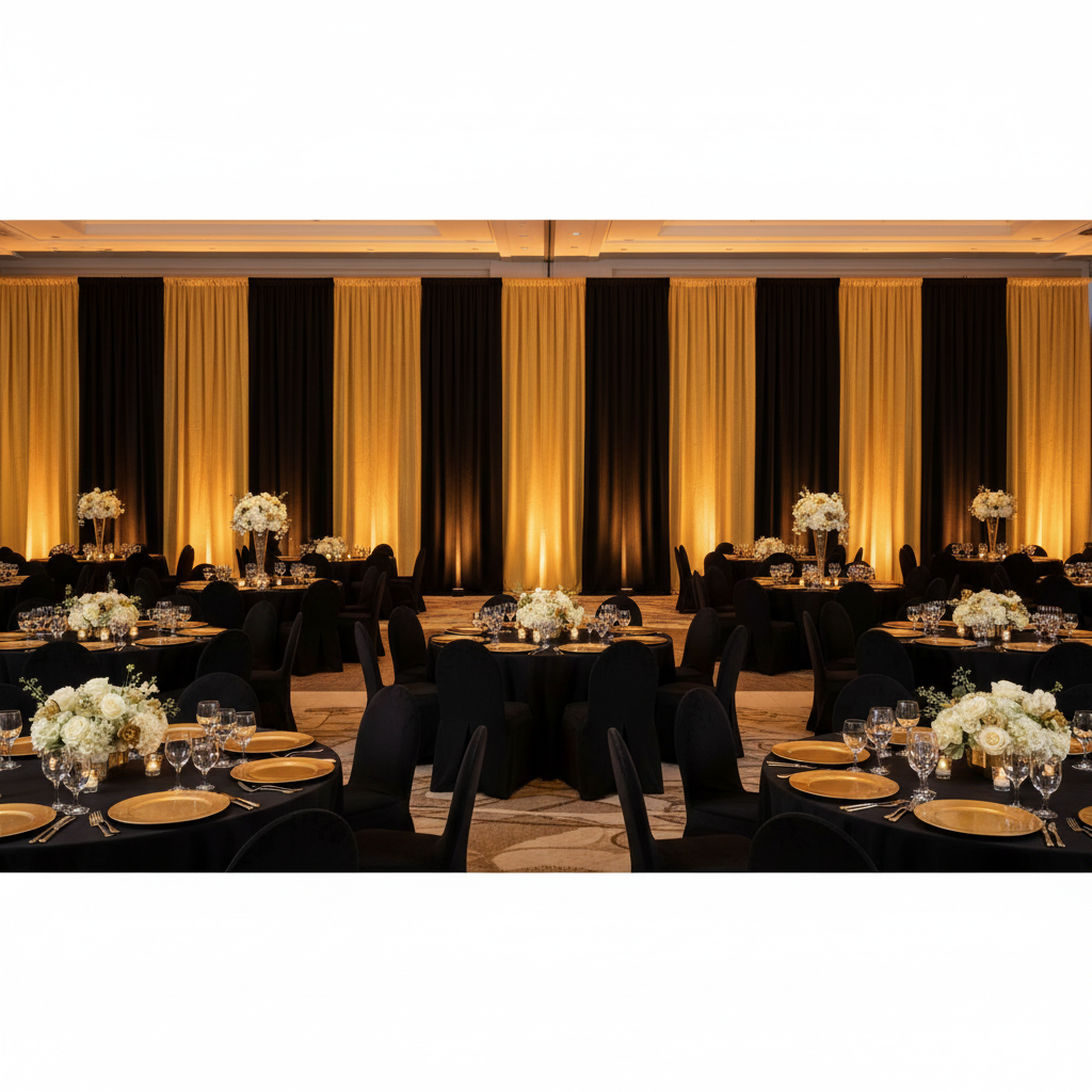 Spandex 4-way Stretch Drape Curtain 14ft H x 118