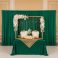 Spandex 4-way Stretch Drape Curtain 14ft H x 118" W - Emerald Green for a sweetheart table