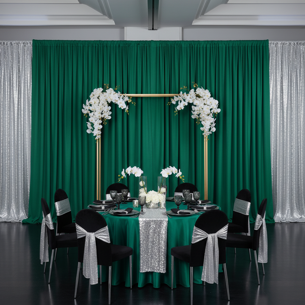 Spandex 4-way Stretch Drape Curtain 14ft H x 118