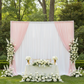 Spandex 4-way Stretch Drape Curtain 14ft H x 118" W - White