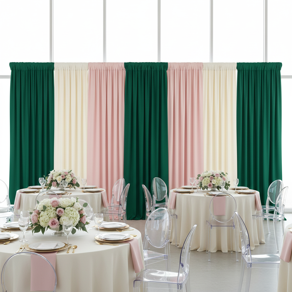 Spandex 4-way Stretch Drape Curtain 10ft H x 118