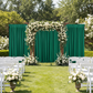 Spandex 4-way Stretch Drape Curtain 10ft H x 118" W - Emerald Green for outdoor garden wedding
