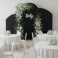 Spandex Arch Covers for Heavy Duty Chiara Frame Backdrop 3pc/set - Black