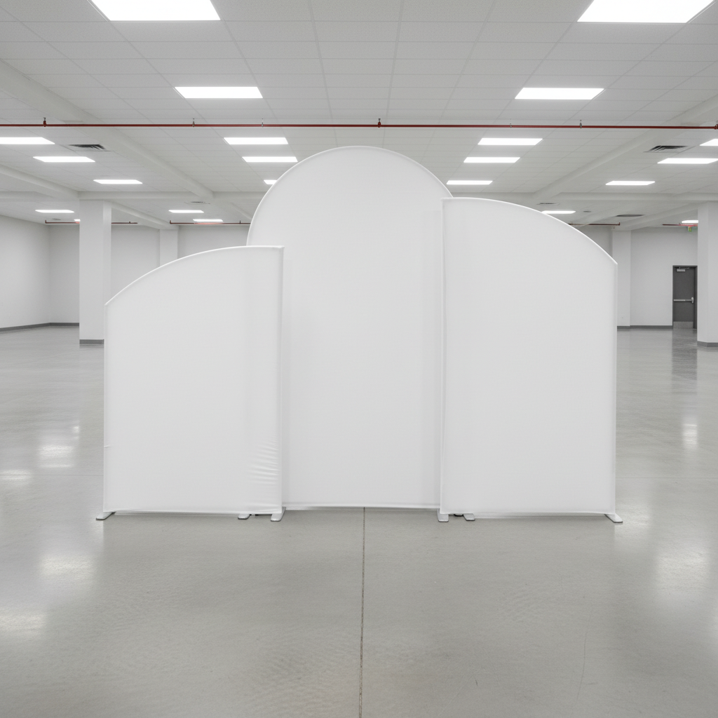 Spandex Arch Covers for Heavy Duty Chiara Frame Backdrop 3pc/set - White