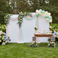 Spandex Arch Covers for Heavy Duty Rectangular Backdrop Frame 3pc/set - White
