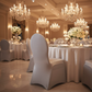 wedding reception with Spandex Banquet Chair Cover - Silver