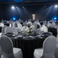 corporate awards night with use of Spandex Banquet Chair Cover - White