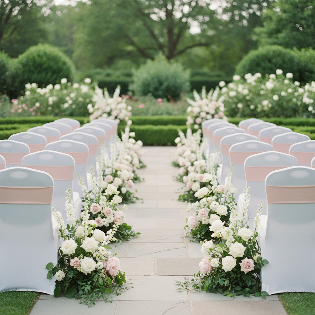 Spandex Chair Band - Blush/Rose Gold