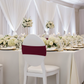 Spandex Chair Band - Burgundy indoor wedding reception