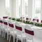 Spandex Chair Band - Burgundy wedding reception
