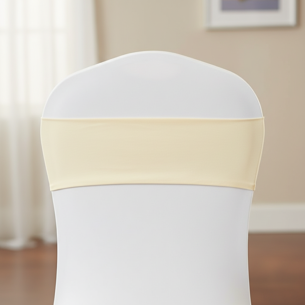 Spandex Chair Band - Ivory