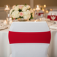 Spandex Chair Band Red close up