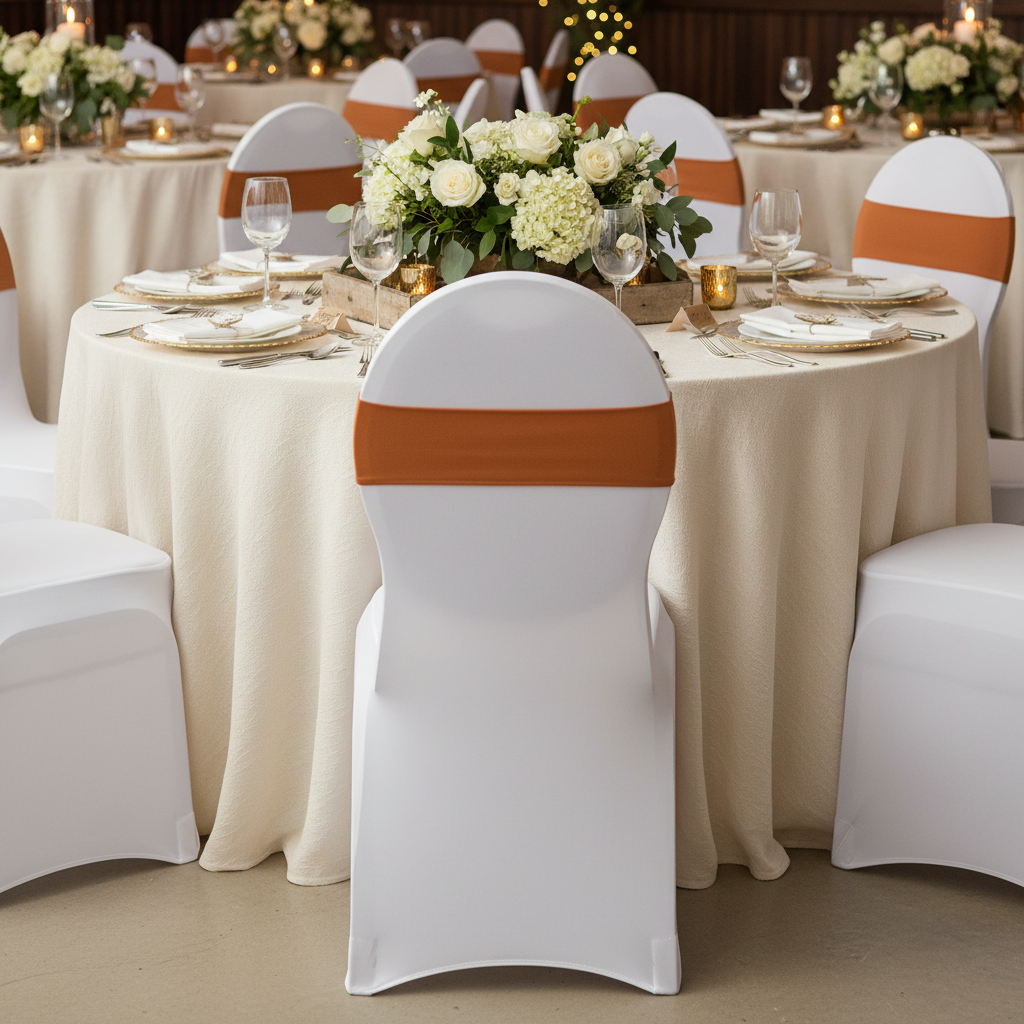 Spandex Chair Band - Terracotta