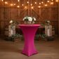 Spandex Cocktail Table Cover 30" Round - Fuchsia