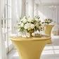 Spandex Cocktail Table Cover 30" Round - Gold