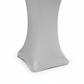 Spandex Cocktail Table Cover 30" Round - Silver leg detail