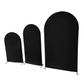 Spandex Covers for Heavy Duty Trio Arch Frame Backdrop 3pc/set - Black