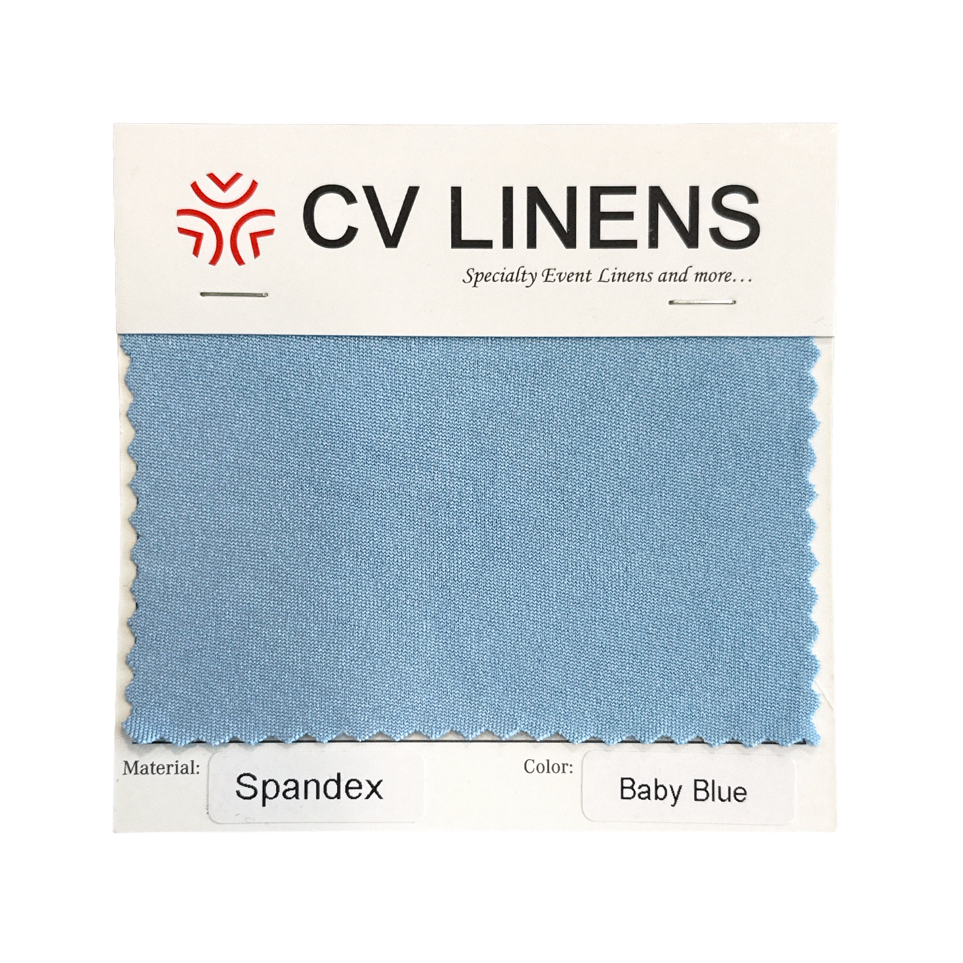 Spandex Swatch Card - Baby Blue