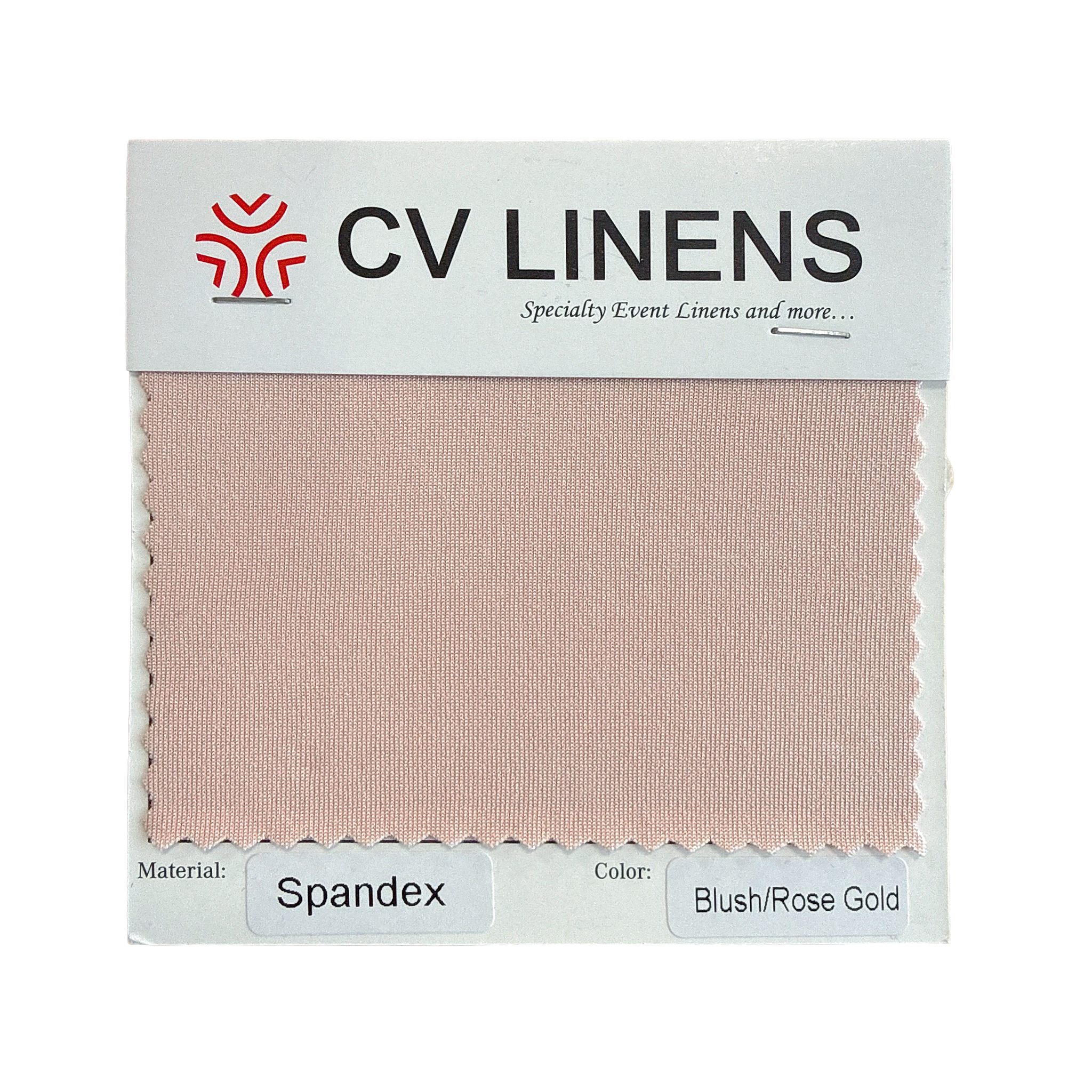 Spandex Swatch Card - Blush/Rose Gold
