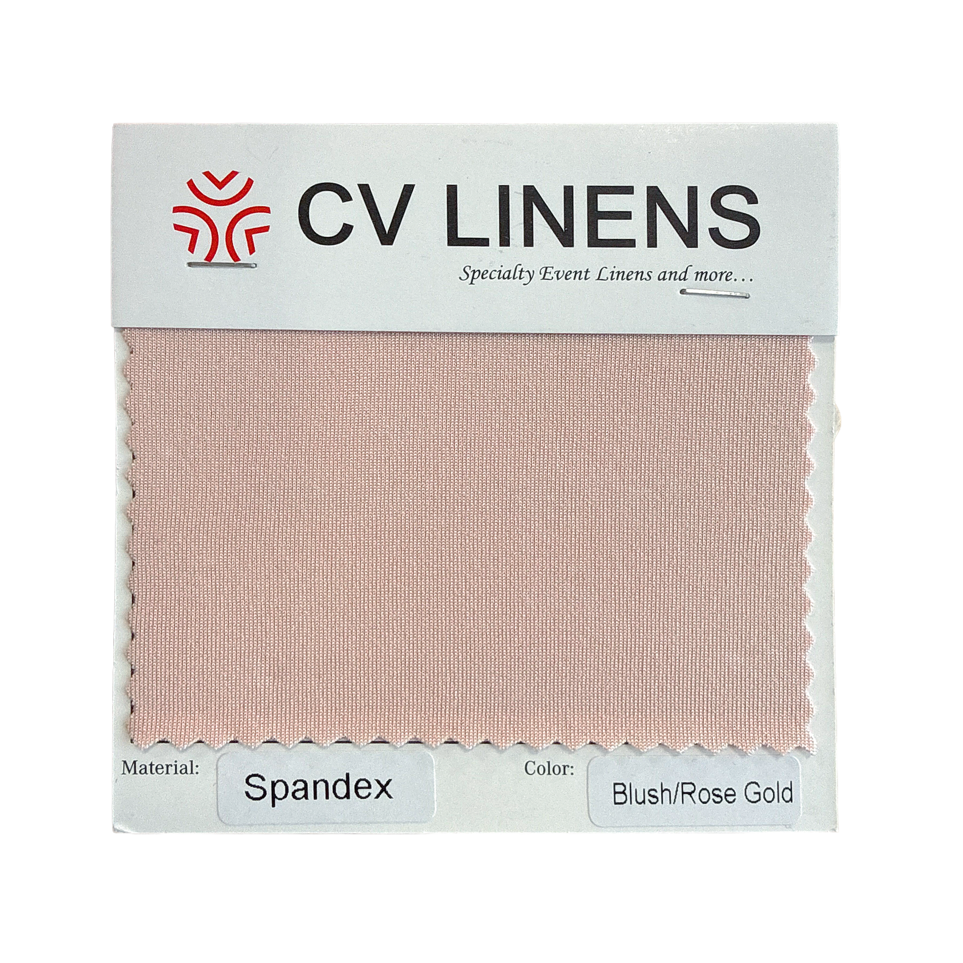 Spandex Swatch Card - Blush/Rose Gold
