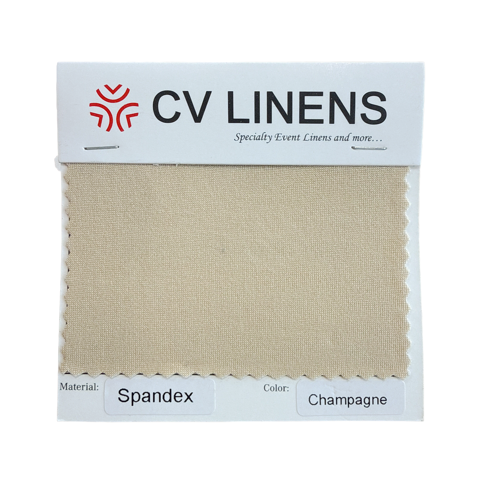 Spandex Swatch Card - Champagne