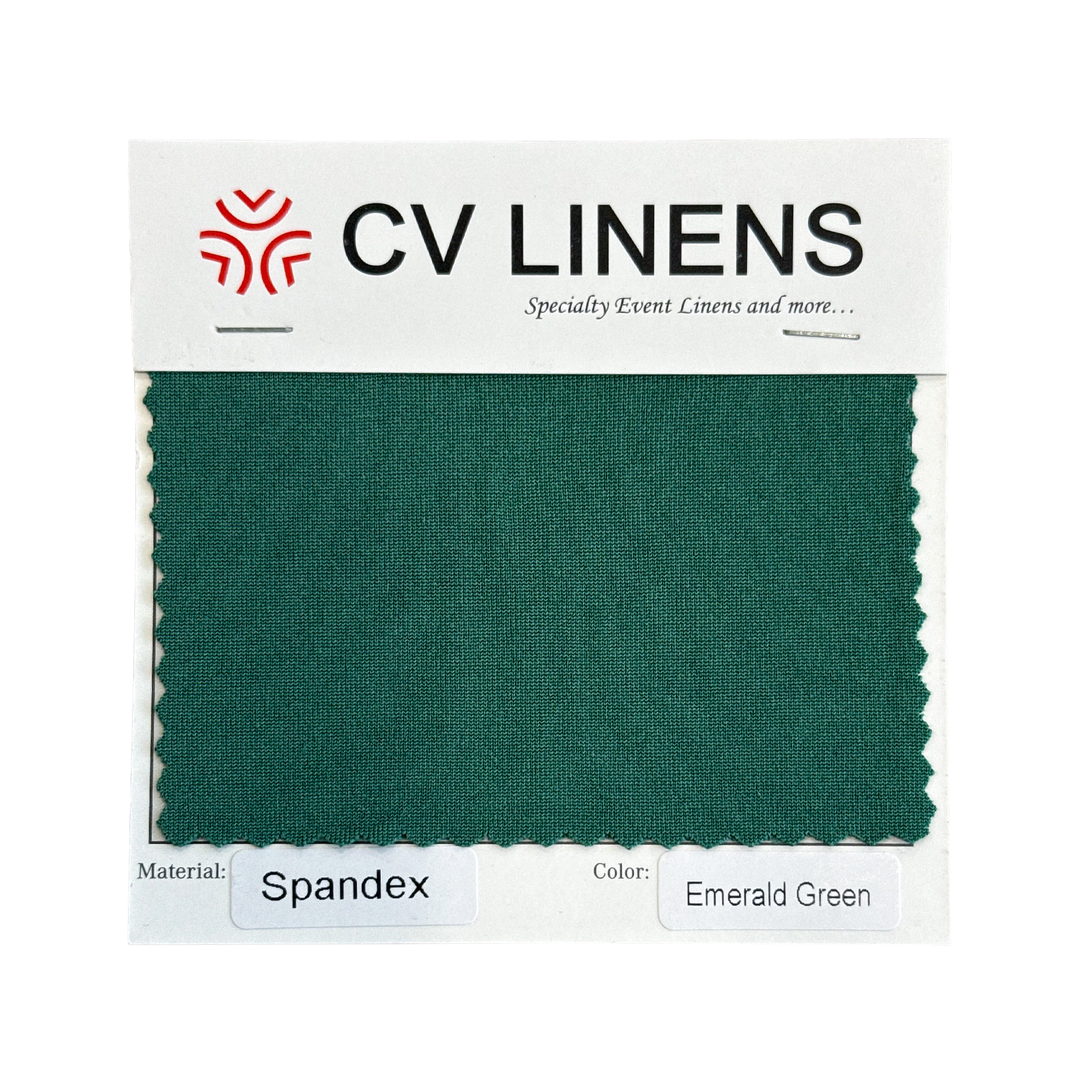 Spandex Swatch Card - Emerald Green