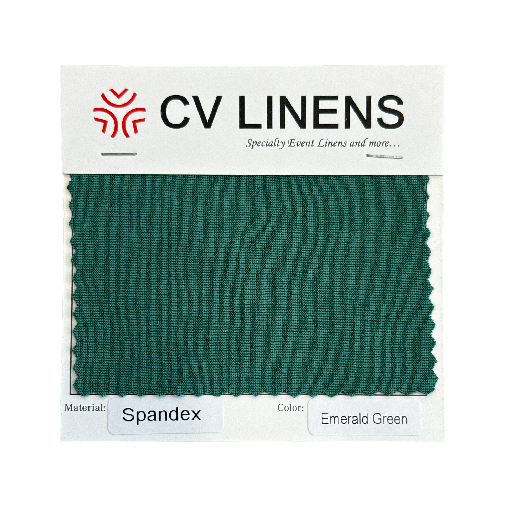 Spandex Swatch Card - Emerald Green