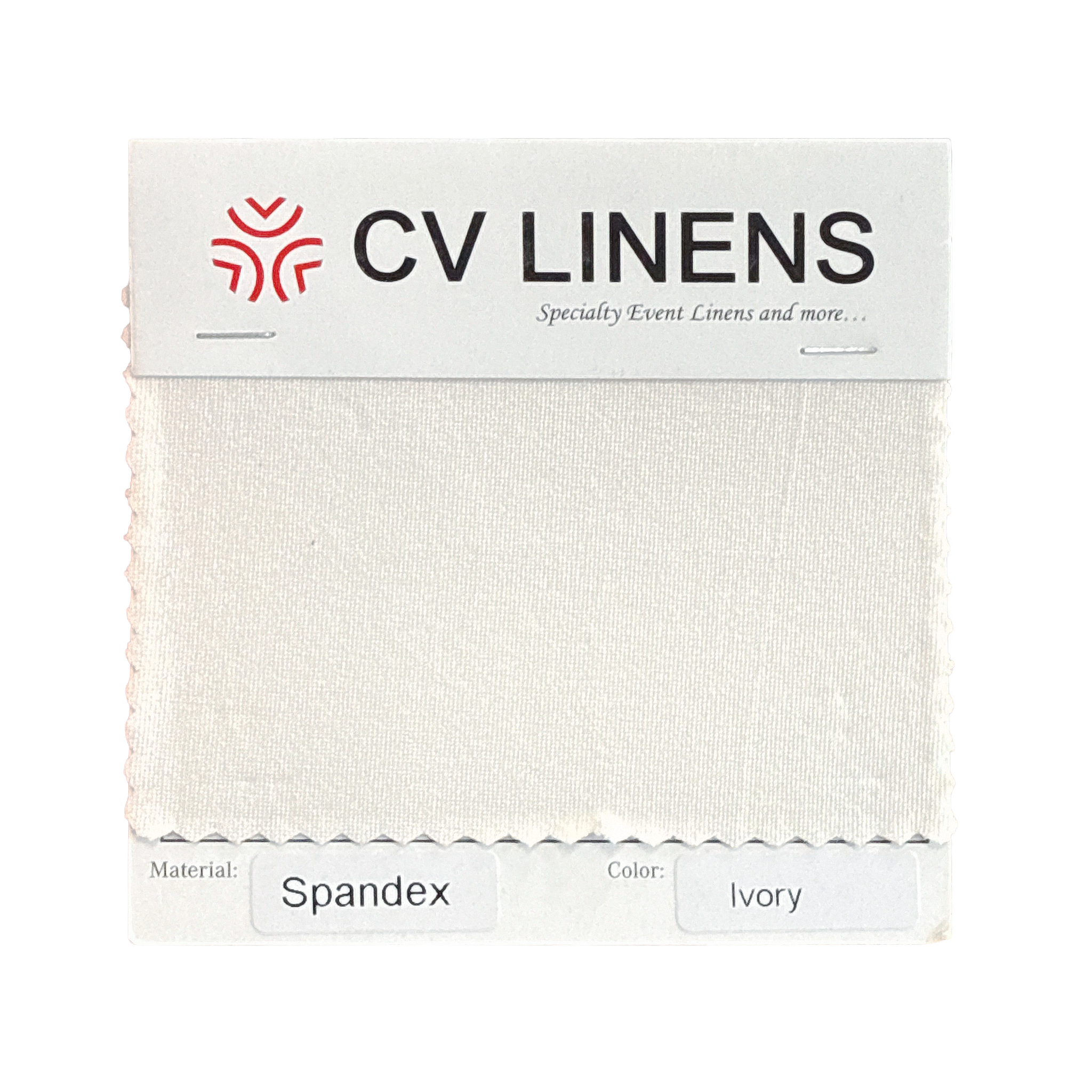 Spandex Swatch Card - Ivory